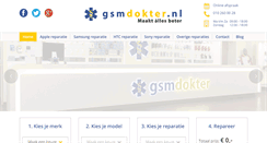 Desktop Screenshot of gsmdokter.nl