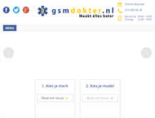 Tablet Screenshot of gsmdokter.nl